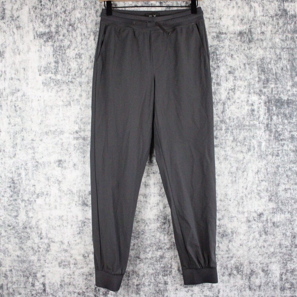 FLX Dynamic Stretch Joggers Boys Size L 14/16 Gym School Casual Gray